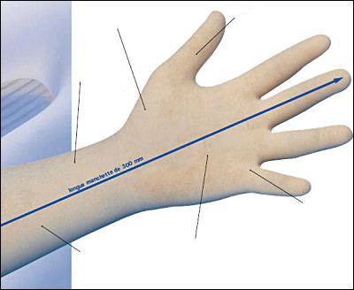 Gants intervention latex poudre sterile